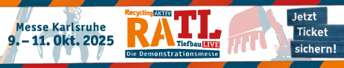 Recycling Active Tiefbau Life Fachmesse in Karlsruhe